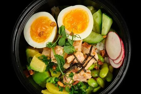 Поке с лососем