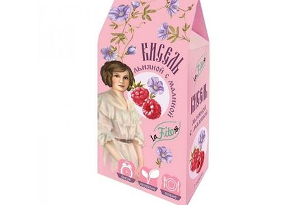 Кисель льняной с малиной laFiTOre