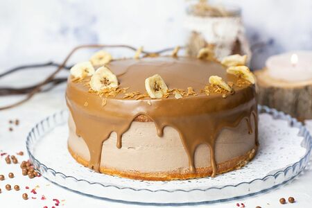 Торт банан-карамель