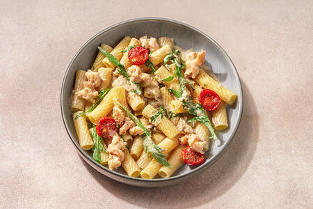 Паста Тортильони с креветками