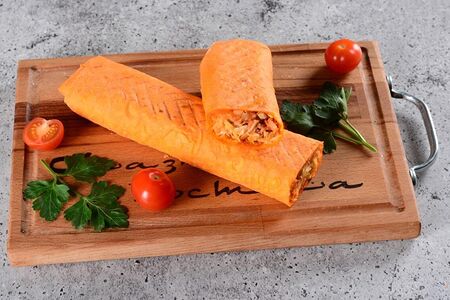 Шаурма с сырным лавашем