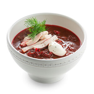 Борщ со сметаной