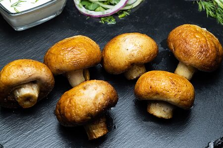 Шампиньоны на углях