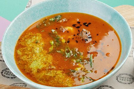 Английский суп с говяжьими щечками