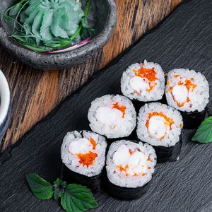 Хосомаки-ролл с креветкой