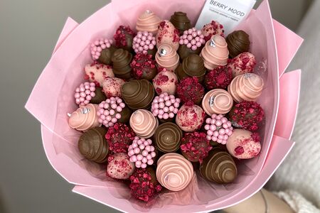 Букет Розовые криспи