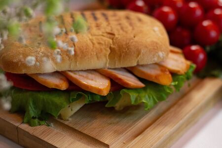 Чиабатта курица-пармезан