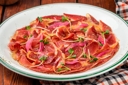 Карпаччо из утиного хамона