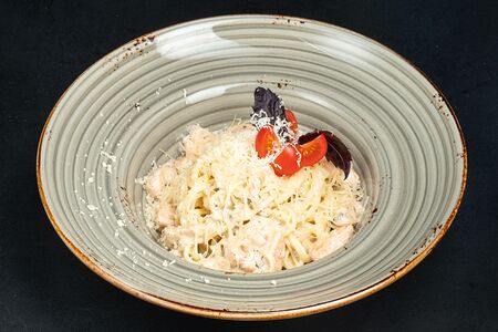 Паста с лососем