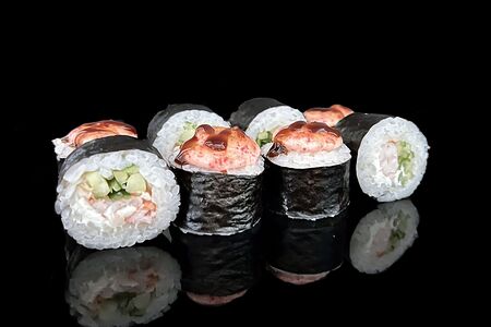 Запечённый с креветкой