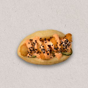 Խրթխրթան մանրածովախեցգետնով բաո