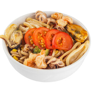 Лапша с морепродуктами