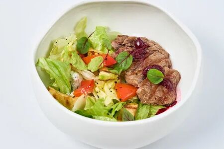 Стейк салат