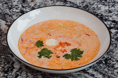 Окрошка Азиатская с лососем (острая)