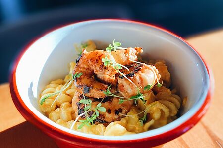 Мак энд чиз с креветками