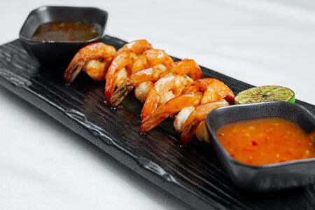 Креветки гриль