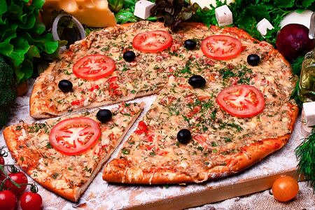 Пицца Де Говязе - говядина, зеленый лук