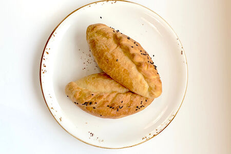 Печёные пирожки с капустой