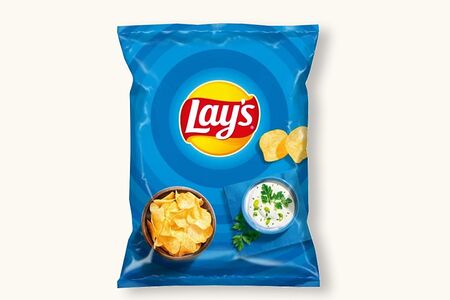 Чипсы Lays Сметана и зелень