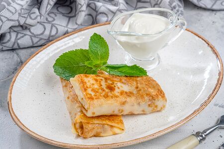 Блинчики с мясом