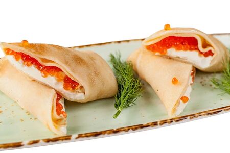 Блинчики с икрой