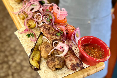 Метровое люля из свинины