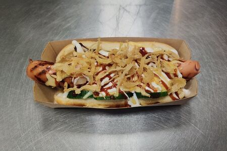 Хот-дог с говяжьей сосиской