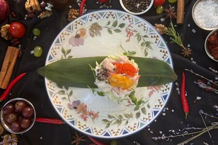 Салат из мяса камчатского краба