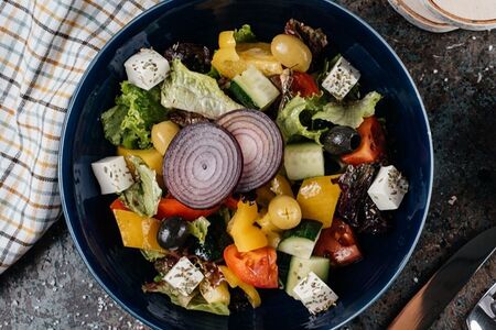 Салат А-ля Греческий с сыром Фета