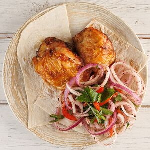 Бедро цыпленка с черносливом