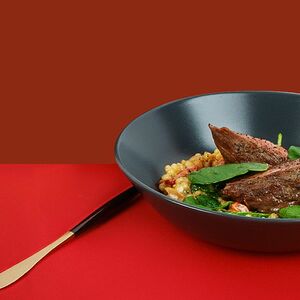 Говяжья вырезка в красном вине