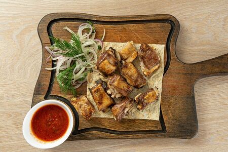 Шашлык из семечек баранины