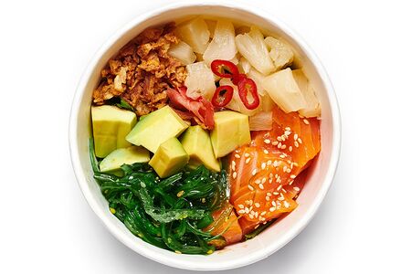 Поке с лососем Спайси