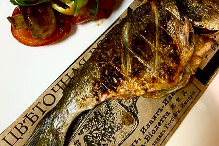 Дорадо со Шпинатно-сливочным соусом