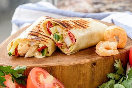 Шаурма с креветками