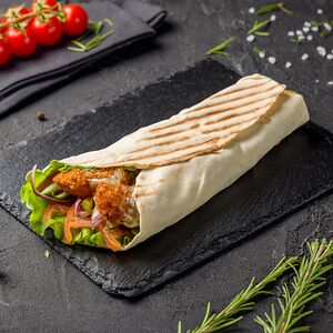 Арабская шаурма с креветками