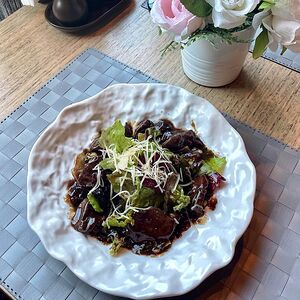 Салат с куриной печенью