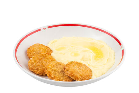 Куриные наггетсы с картофельным пюре