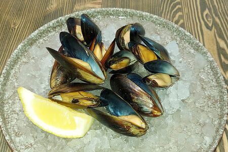 Мидии в белом вине