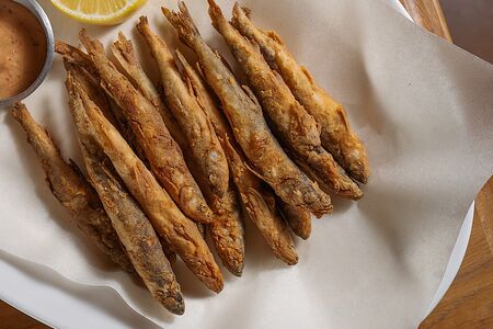 Жареная корюшка