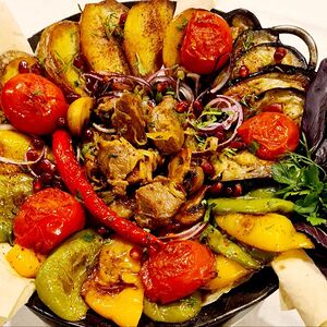 Садж-кебаб из баранины