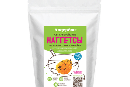 Замороженные наггетсы из индейки в овсяных хлопьях 350 гр