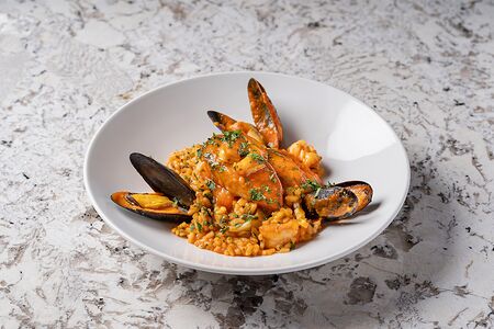 Ризотто Аль пескаторе с морепродуктами