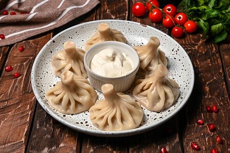 Хинкали по-грузински с бараниной