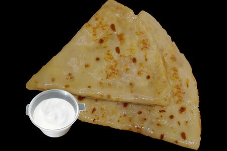 Блины со сметаной