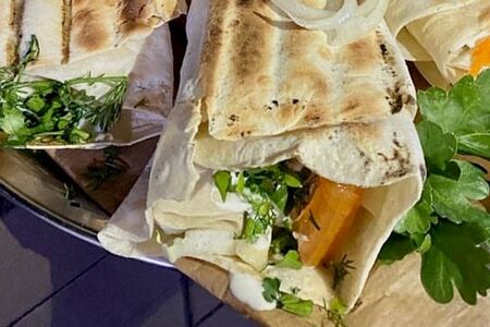 Шаурма из свинины на мангале