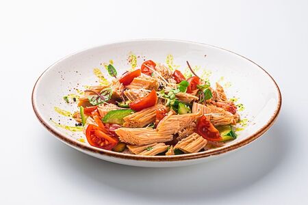 Спаржа с огурцами