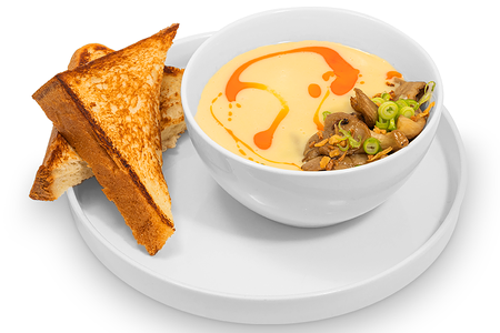 Крем-суп картофельный с грибами