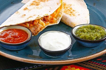 Кесадилья с грибами