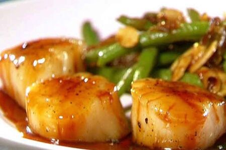 Гребешки в соусе терияки